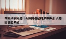 白癜风病因是什么原因引起的,白癜风什么原因引起来的