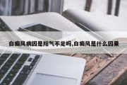 白癜风病因是阳气不足吗,白癜风是什么因果