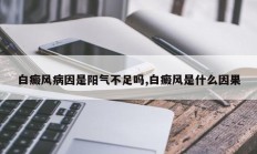 白癜风病因是阳气不足吗,白癜风是什么因果
